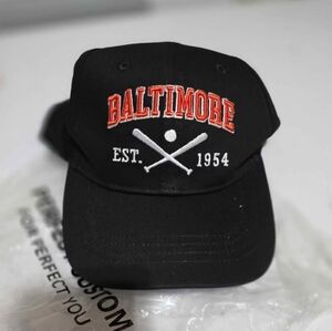 Black Baltimore Baseball Cap